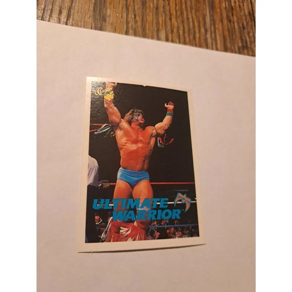 Vintage 1990 WWF Trading Card #106 Ultimate Warrior Classic Games Titan Sports